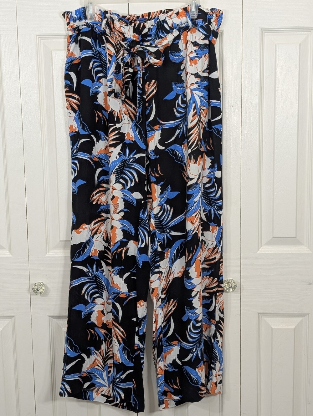 Lili Sport: Women's Floral Wide-Leg Pants - Size 1X